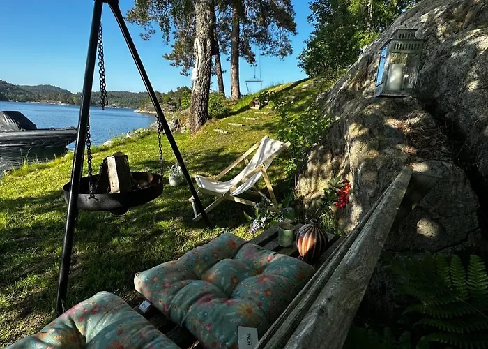Дом отдыха Solrik Med Tilgang Til Brygge Og Stor Hage Рисёр